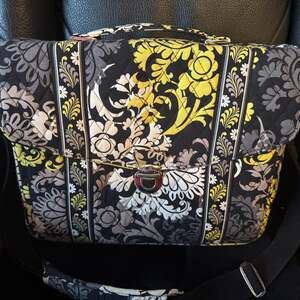 Vera Bradley Baroque Design Laptop Bag Messenger